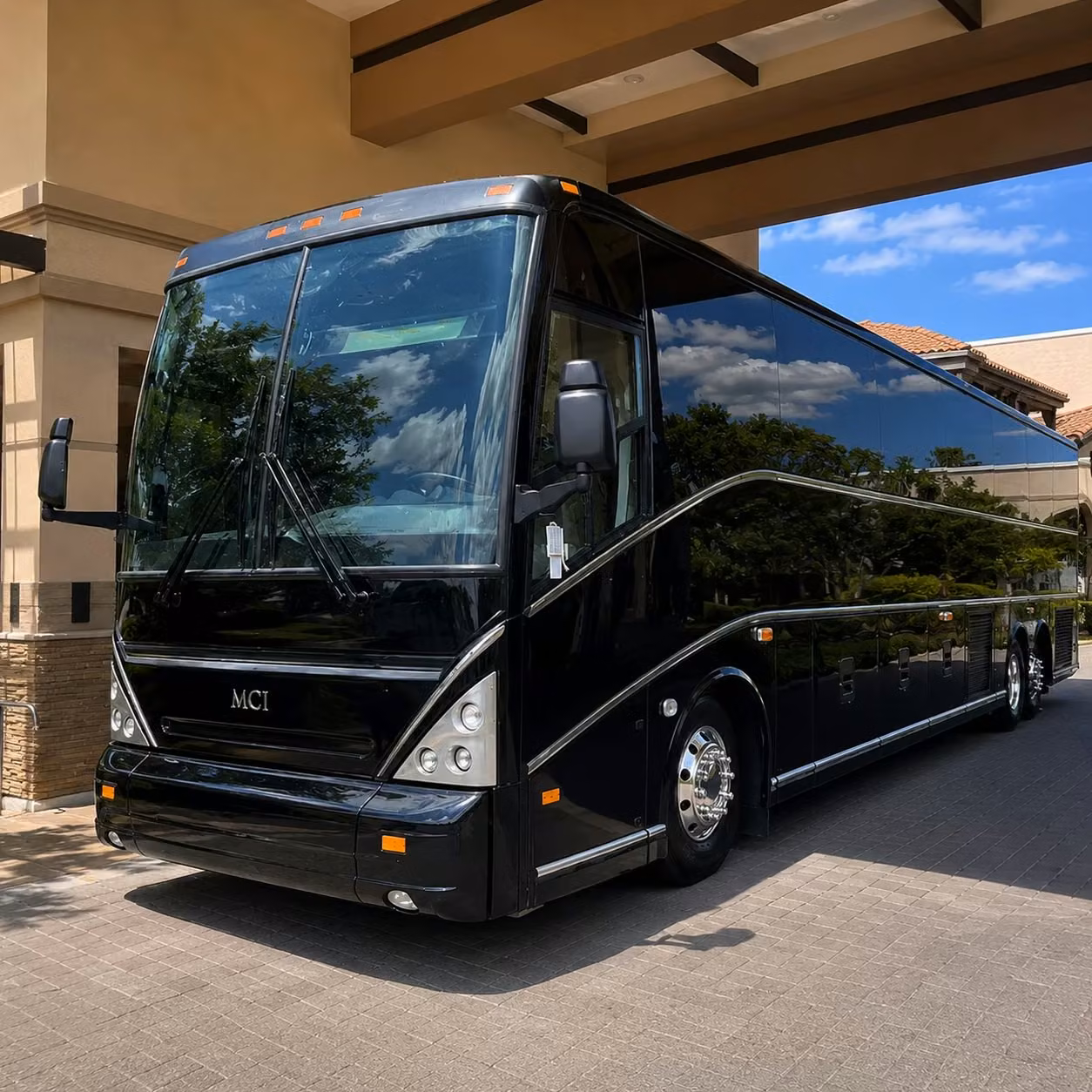 corona wedding shuttle bus rentals for your big day